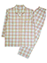 グンゼ コムシコムサ 婦人長袖・長パンツパジャマ チェック柄 綿100% 先染ビエラ起毛のカラーサンプル写真