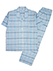 GUNZE(グンゼ)紳士半袖・長パンツパジャマ チェック柄 ナチュラルクレープ 綿100%のカラーサンプル写真