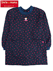 Smile mama(スマイルママ) 裏フリース割烹着 キルト 水玉柄 背ボタンの詳細画面へ
