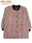 Smile mama(スマイルママ) あったか中綿入りキルトスモック 前あき 小さめチェック柄の詳細画面へ