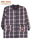 Smile mama(スマイルママ) あったか中綿入りキルトスモック 前あき チェック柄の詳細画面へ