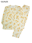 GUNZE(グンゼ)婦人長袖・長パンツパジャマ 花柄 綿100% スムースの詳細画面へ