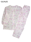 GUNZE(グンゼ)婦人長袖・長パンツパジャマ 花柄 ナチュラル楊柳 綿100%の詳細画面へ