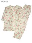 GUNZE(グンゼ)婦人7分袖・長パンツパジャマ 花柄 ナチュラル楊柳 綿100%の詳細画面へ