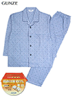 グンゼ 紳士長袖・長パンツパジャマ 肌側綿100% 小紋柄 ソフトキルトの詳細画面へ