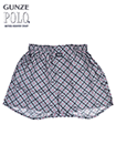 グンゼ POLO(ポロ) 紳士トランクス(前あき) ロゴ＆チェック柄の詳細画面へ