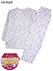 GUNZE(グンゼ)婦人長袖・長パンツパジャマ 保湿加工＆抗菌防臭加工 綿100%Wガーゼ 花柄の詳細写真Ａ