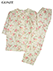 GUNZE(グンゼ)婦人7分袖・長パンツパジャマ 花柄 ナチュラル楊柳 綿100%の詳細写真Ａ