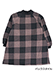 Aprirsi 杢ニット裏起毛 かぶり割烹着 チェック柄の詳細写真Ｂ