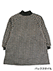 Aprirsi 杢ニット裏起毛 かぶり割烹着 千鳥格子柄の詳細写真Ｂ