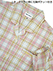 グンゼ コムシコムサ 婦人長袖・長パンツパジャマ チェック柄 綿100% 先染ビエラ起毛の詳細写真Ｂ