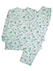 グンゼ 婦人長袖・長パンツパジャマ 保湿加工＆抗菌防臭加工 綿100%天竺 花柄のカラーサンプル写真