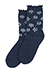 いたわり設計 婦人ソックス ふかふかクッション編み 花柄 クルー丈のカラーサンプル写真