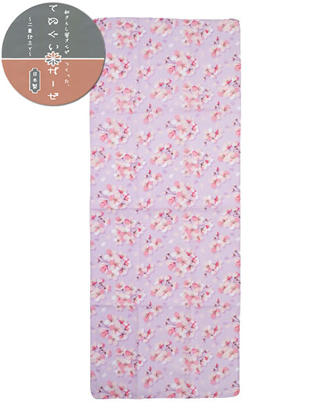 ガーゼプリントてぬぐい 二重袷せ さくら