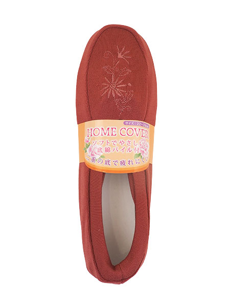 婦人ホームカバー 二重底 花刺繍