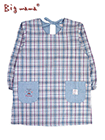 Big mama(ビッグママ) 割烹着 チェック柄 後ろひも調節タイプの詳細画面へ