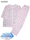 GUNZE(グンゼ)婦人7分袖・長パンツパジャマ 綿100% キシリトール加工 花柄の詳細画面へ