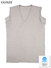グンゼ アセドロン 紳士Vネック 大きな汗取り付スリーブレスシャツ 鹿の子素材の詳細画面へ
