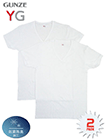 GUNZE(グンゼ)YG 紳士VネックTシャツ 綿100% 2枚組の詳細画面へ
