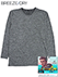 BREEZE DRY(ブリーズドライ) 紳士長袖丸首Tシャツ サラサラ感5倍 高通気 瞬間速乾 軽量の詳細写真Ａ