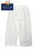 三ツ桃クレープ 白無地 紳士ロングパンツ(前あき) 綿100%
