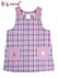 Big mama(ビッグママ) ラン型エプロン チェック柄 ウエスト紐タイプの詳細写真Ａ
