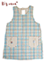 Big mama(ビッグママ) ラン型エプロン かぶりエプロン チェック柄 後ろゴムの詳細写真Ａ