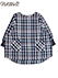 naturic 婦人タブリエ割烹着 チェック柄 cotton100% 袖口リブの詳細写真Ａ