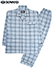 ROWAND(ロワンド)紳士長袖・長パンツパジャマ 日本製 綿100% 天竺 チェック柄の詳細写真Ａ