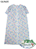 GUNZE(グンゼ)婦人半袖ネグリジェ さわやか涼感 花柄 綿100%