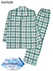 GUNZE(グンゼ)紳士長袖・長パンツパジャマ キシリトール加工 チェック柄 綿100%