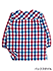 Big mama(ビッグママ）婦人前あきスモック チェック柄の詳細写真Ｂ